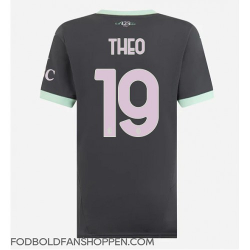 AC Milan Theo Hernandez #19 Tredjetrøje Dame 2024-25 Kortærmet AC Milan Theo Hernandez #19 Tredjetrøje Dame 2024-25 Kortærmet
